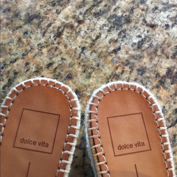 Anthropologie Dolce Vita Pin Stripe Platforms 6.5 - Picture 3 of 4